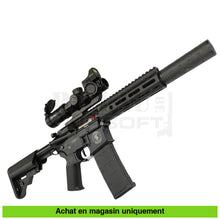 Charger l'image dans la galerie, AEG Lancer Tactical M4 SD Custom LK9088 + Silencieux + Batterie + Lunette &amp; Point Rouge Firefield répliques d’épaule