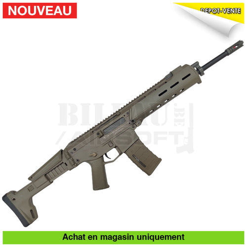 AEG Magpul Masada PTS Tan Custom + Chargeur + Silencieux (Rare) répliques d’épaule airsoft AEG