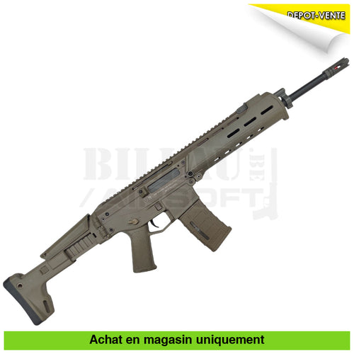 AEG Magpul Masada PTS Tan Custom + Chargeur + Silencieux (Rare) répliques d’épaule airsoft AEG