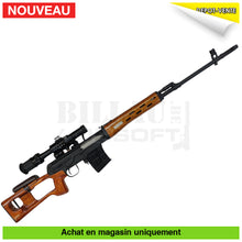 Charger l&#39;image dans la galerie, Aeg Svd Dragunov Real Sword + Lunette Boost 450 Fps (Rare) Répliques De Snipers Airsoft