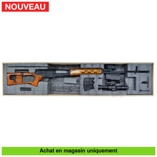 Charger l&#39;image dans la galerie, Aeg Svd Dragunov Real Sword + Lunette Boost 450 Fps (Rare) Répliques De Snipers Airsoft