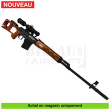 Charger l&#39;image dans la galerie, Aeg Svd Dragunov Real Sword + Lunette Boost 450 Fps (Rare) Répliques De Snipers Airsoft