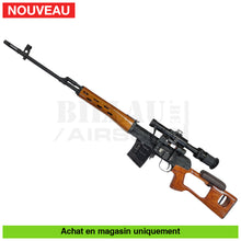 Charger l&#39;image dans la galerie, Aeg Svd Dragunov Real Sword + Lunette Boost 450 Fps (Rare) Répliques De Snipers Airsoft