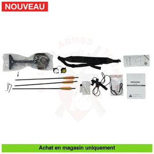 Arbalète à Poulies EK Archery Guillotine X Camo + Lunette + Carquois + Carreaux + ... Arbalètes à poulies