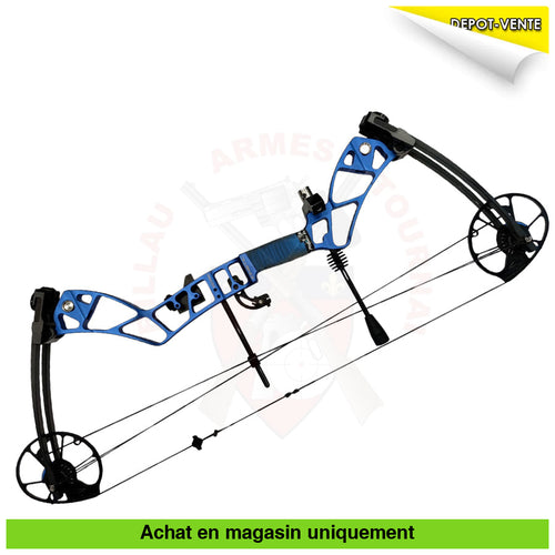 Arc à Poulies Gaucher Kinetic Mirage Bleu Kit Complet 25-50 lbs Arcs à poulies