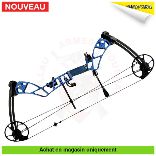 Arc à Poulies Gaucher Kinetic Mirage Bleu Kit Complet 25-50 lbs Arcs à poulies
