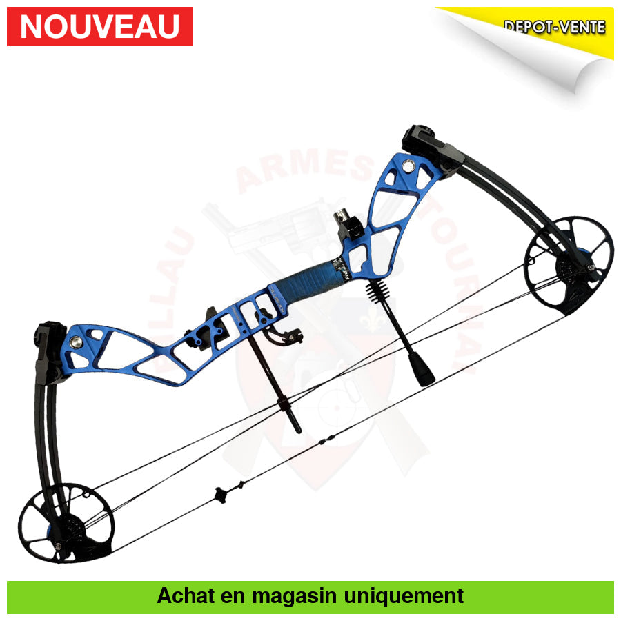 Arc à Poulies Gaucher Kinetic Mirage Bleu Kit Complet 25-50 lbs Arcs à poulies