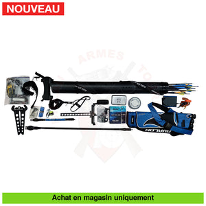 Arc à Poulies Gaucher Kinetic Mirage Bleu Kit Complet 25-50 lbs Arcs à poulies