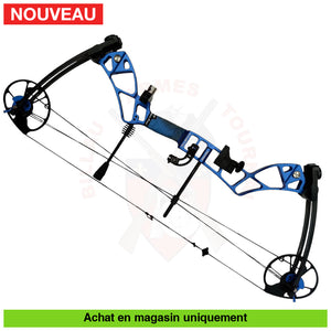 Arc à Poulies Gaucher Kinetic Mirage Bleu Kit Complet 25-50 lbs Arcs à poulies