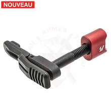 Charger l'image dans la galerie, Arrêtoir de Chargeur Ambidextre et Rallongé Strike Industries Rouge pour AR-15/M4/M16 # 23042 - Arrêtoirs de Chargeur