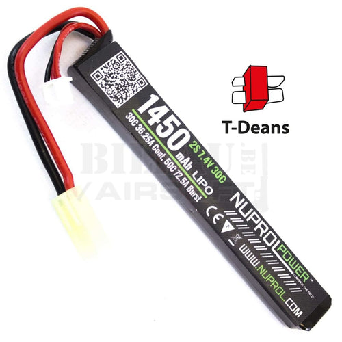 Batterie 7.4V 1450 Mah Stick Lipo T Dean Batteries