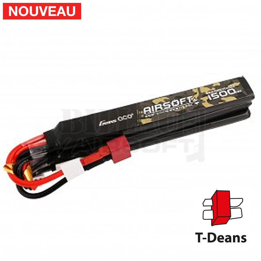 Batterie Gens 11.1V 1500 Mah 3 Sticks Lipo T Dean Batteries