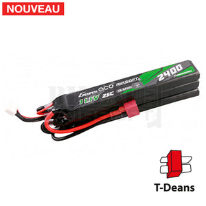 Batterie Gens 11.1V 2400 Mah 3 Sticks Lipo T Dean Batteries