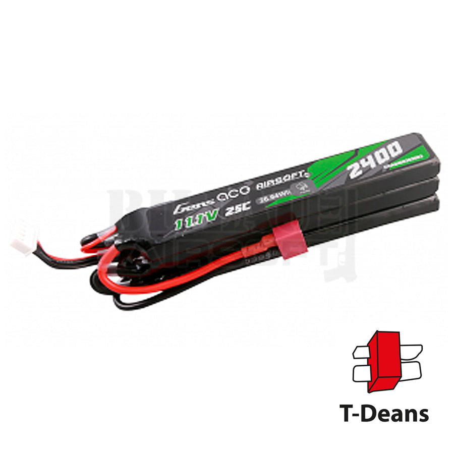 Batterie Gens 11.1V 2400 Mah 3 Sticks Lipo T Dean Batteries