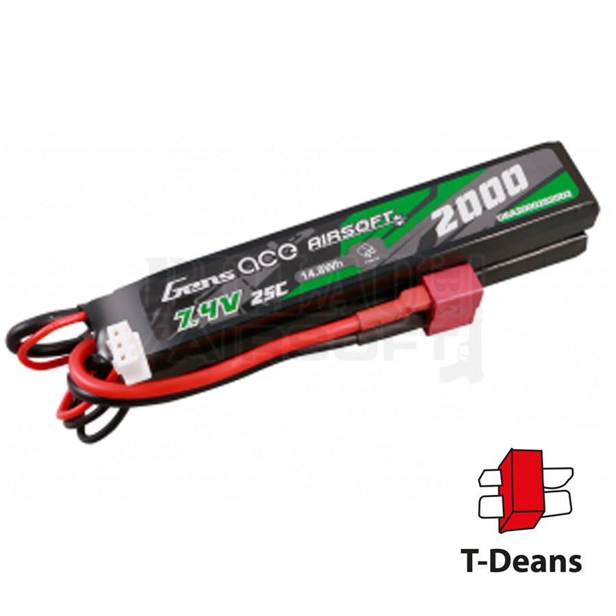 Batterie Gens 7 4V 2000 Mah 2 Sticks Lipo T Dean Batteries