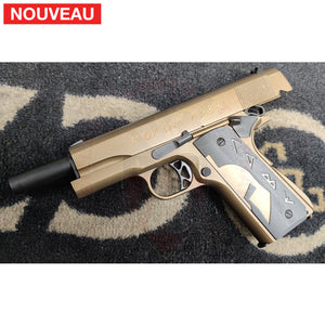 Billau Custom complet 1911 Molon Labe Cerakote Brunt Bronze sur base de 1911 Norinco 45ACP (Effacement de marquages