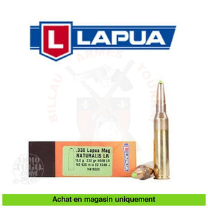 Boite De 10 Cartouches Lapua .338 Magnum Naturalis 230Gr Munitions