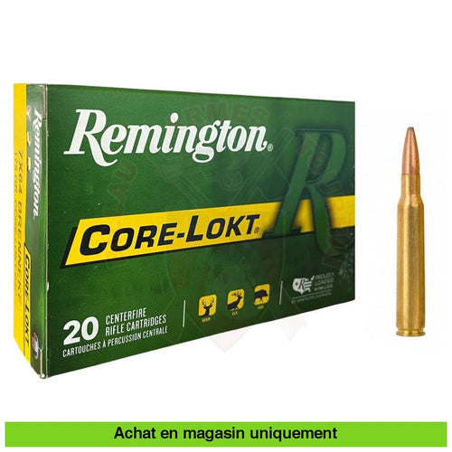 Boite De 20 Cartouches Remington 7X64 175Gr Psp Core Lokt Munitions
