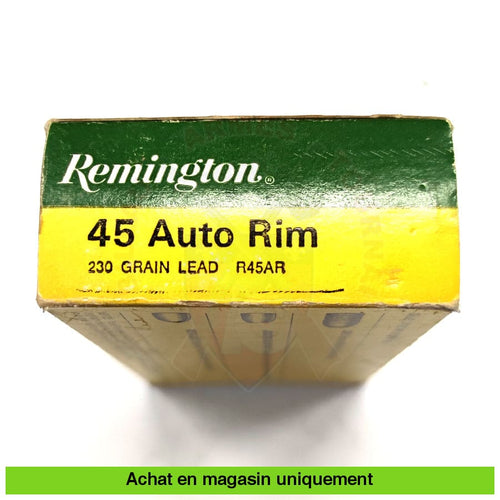Boite De 50 Cartouches Remington .45 Auto Rim 230Gr Lrn Munitions