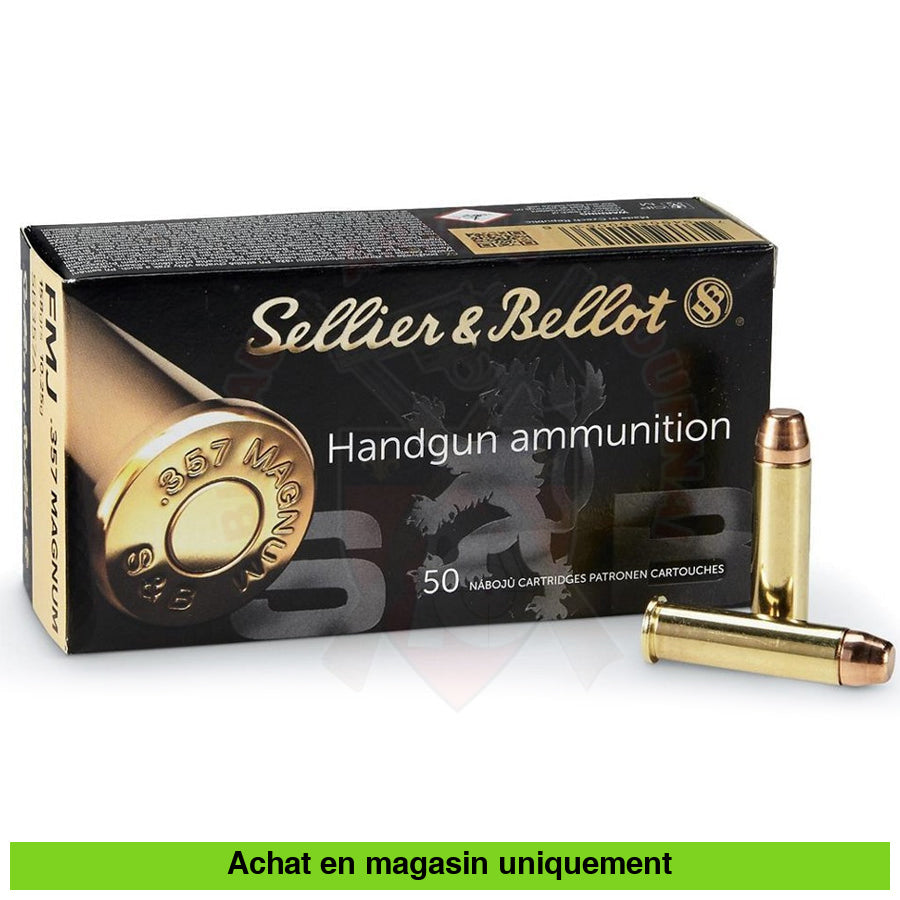 Boite De 50 Cartouches S&B 357 Magnum 158 Gr Fmj Munitions