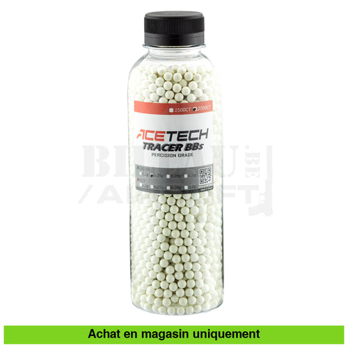 Bouteille De 2700 Billes Bio Acetech Tracer 0.25Gr Traçantes Vertes Billes Airsoft