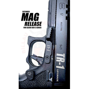 Bouton d’éjection de chargeur élargi TR-1 Upgrade pour Glock Gen 3 Matériels de compétition customisation