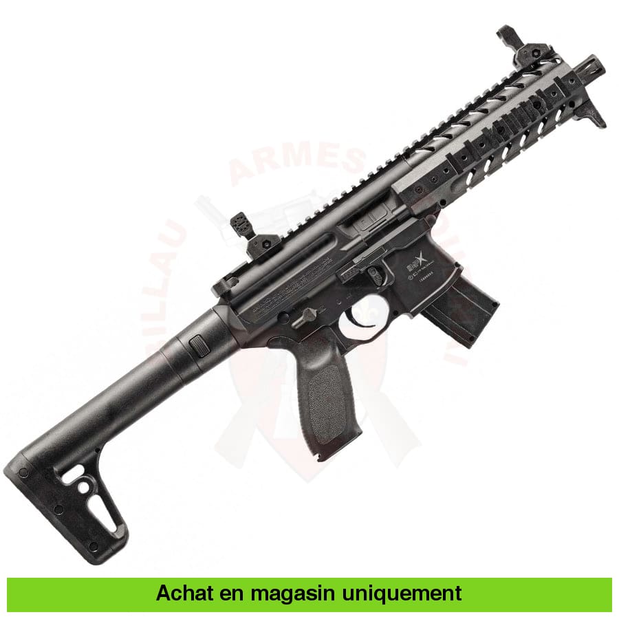 Carabine À Plombs Co2 Semi-Auto Sig Sauer Mpx Noire 4.5Mm Armes Dépaule Co2