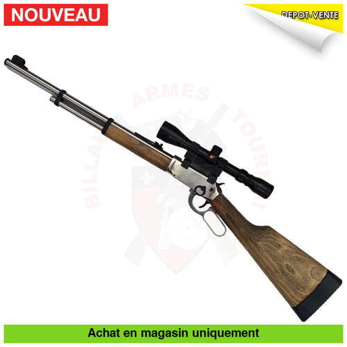 Carabine À Plombs Co2 Walther Lever Action Steel Finish Custom Cal. 4 5Mm + Lunette (7 5 Joules)