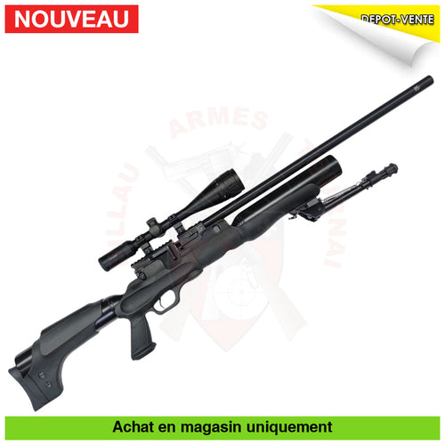 Carabine à plombs PCP Hatsan Hercules 7.62mm + Lunette Hawke 6-24x50 E + Bipied type Harris QD + Plombs + Slugs