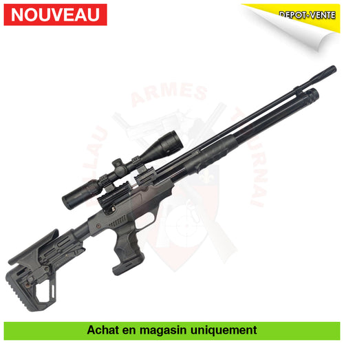 Carabine à plombs PCP Kral Arms Puncher Rambo 5,5mm + Lunette Hawke Vantage 3-9x40 AO + Plombs (44 Joules) Armes