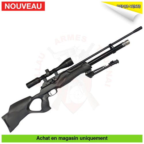 Carabine à plombs PCP Walther Maximathor Synthétique 5,5mm + Lunette Hawke 4-12x40 + Bipied + Barillets + Plombs