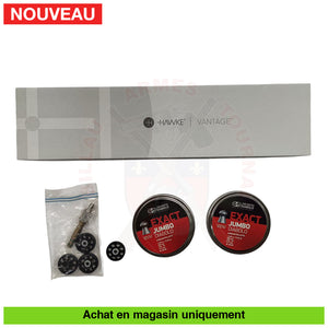 Carabine à plombs PCP Walther Maximathor Synthétique 5,5mm + Lunette Hawke 4-12x40 + Bipied + Barillets + Plombs