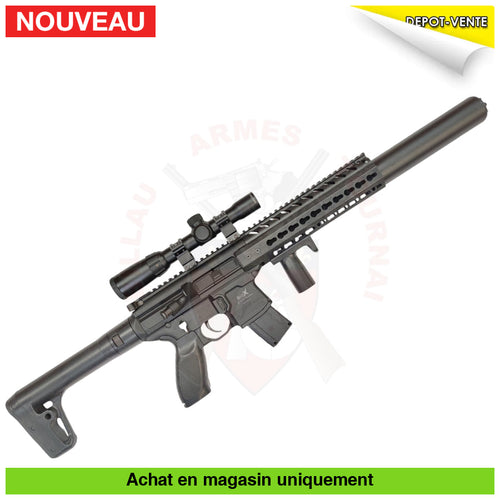 Carabine à plombs Semi-Auto Co2 Sig Sauer MCX Noire 4.5mm + Lunette Armes d’épaule à plombs CO2