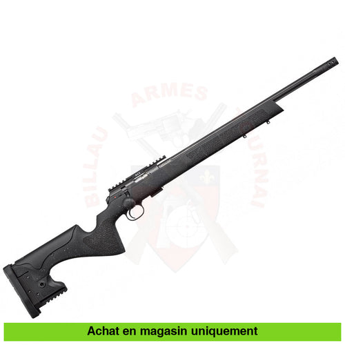 Carabine À Verrou Cz 457 Lrp Noire 20’ Filetée 12X20 22Lr Carabines