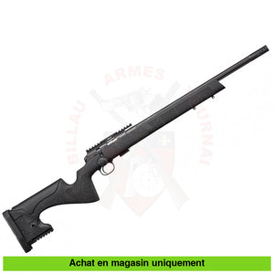 Carabine À Verrou Cz 457 Lrp Noire 20’ Filetée 12X20 22Lr Carabines