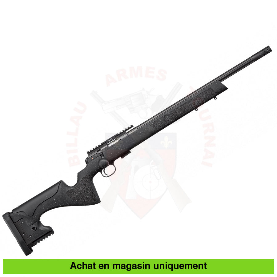 Carabine À Verrou Cz 457 Lrp Noire 20’ Filetée 12X20 22Lr Carabines