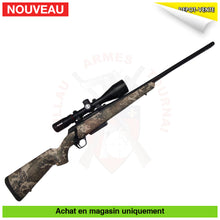 Charger l'image dans la galerie, Carabine à verrou Winchester XPR Camo + Rail Picatinny + Colliers Aciers QD + Lunette Bushnell Nitro 3-18x56