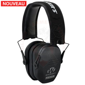 Casque Anti-bruit Passif Walker’s Razor Slim Noir Protections auditives