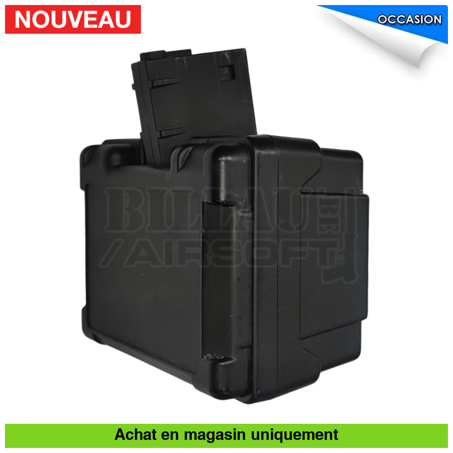 Chargeur Airsoft Aeg Drum Electrique M4 2500Cps Chargeurs