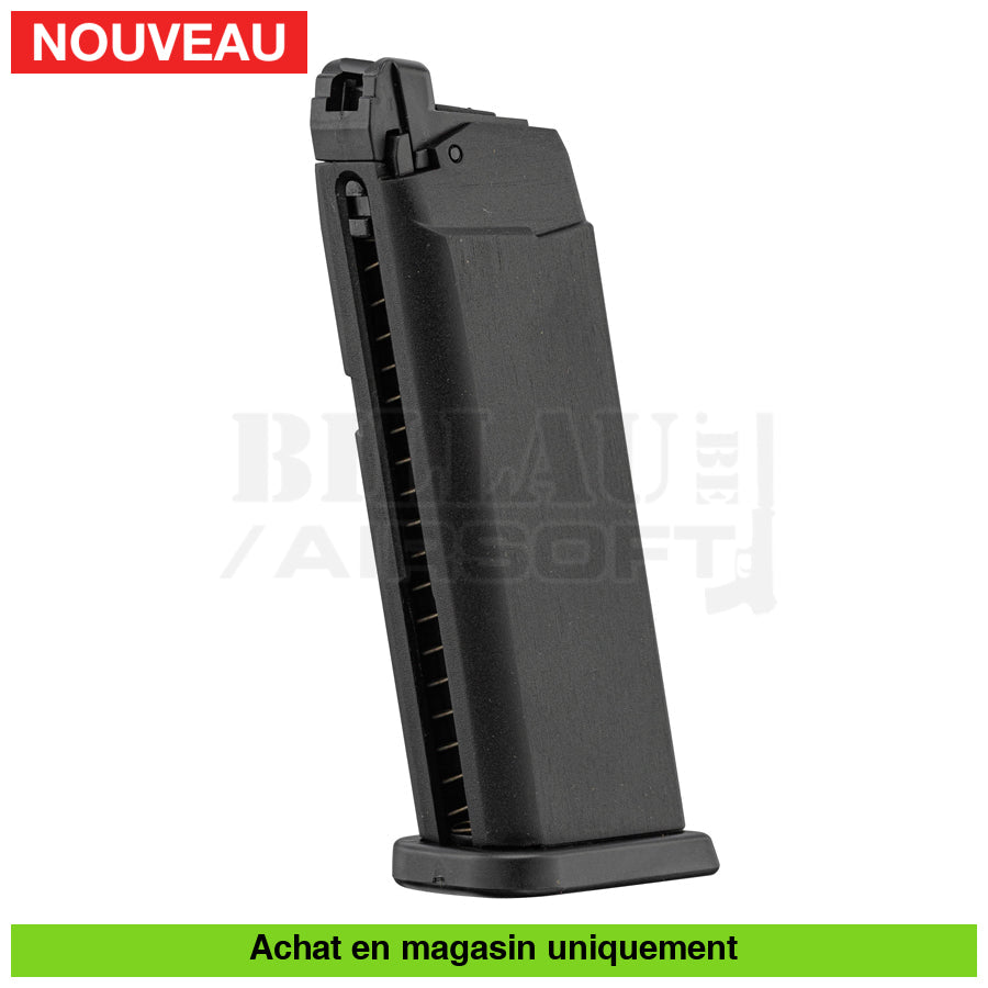 Chargeur Airsoft Gbb Kj Kp-23 (Glock) 20Cps Noir Chargeurs