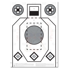 Charger l&#39;image dans la galerie, Cible 70X50Cm Helikon-Tex Rxqt (Rifle Excercise/Qualification Target) Papier (Type Ipsc) Ciblerie