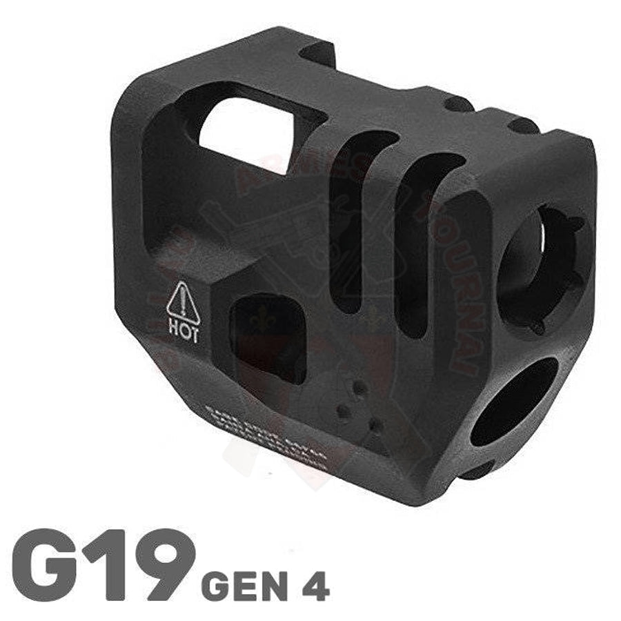 Compensateur Strike Industries Mass Driver Pour Glock 19 Gen 4 Noir Matériels De Compétition