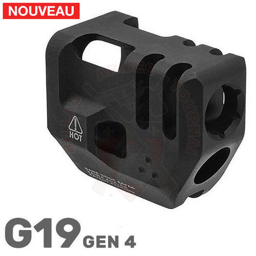 Compensateur Strike Industries Mass Driver Pour Glock 19 Gen 4 Noir Matériels De Compétition