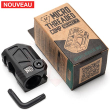 Charger l'image dans la galerie, Compensateur Strike Industries Micro Threaded Comp-Quad V Noir - Matériels de compétition customisation