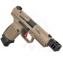 Charger l&#39;image dans la galerie, Compensateur Toni System pour Canik TP9 Elite Combat Fileté M13,5x1 LH Noir Matériels de compétition customisation