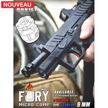 Charger l&#39;image dans la galerie, Compensateur TR-1 Upgrade Navier Micro Comp Fury 9mm 1/2x28 RH Matériels de compétition customisation