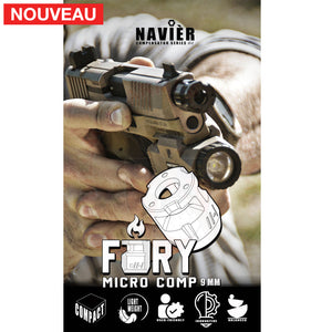 Compensateur TR-1 Upgrade Navier Micro Comp Fury 9mm 1/2x28 RH Matériels de compétition customisation
