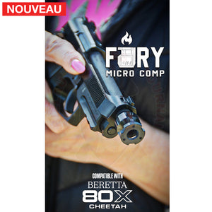 Compensateur TR-1 Upgrade Navier Micro Comp Fury 9mm 1/2x28 RH Matériels de compétition customisation