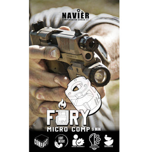 Compensateur TR-1 Upgrade Navier Micro Comp Fury 9mm 1/2x28 RH Matériels de compétition customisation