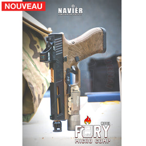 Compensateur TR-1 Upgrade Navier Micro Comp Fury 9mm 1/2x28 RH Matériels de compétition customisation
